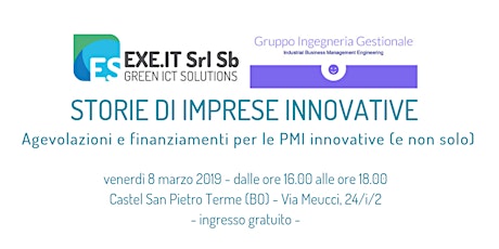 Immagine principale di Storie di imprese innovative | Seminario gratuito 