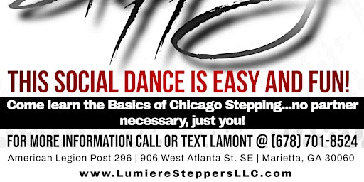 Basics in Chicago Steppin' Classes at American Legion Post 296 on Fridays primary image
