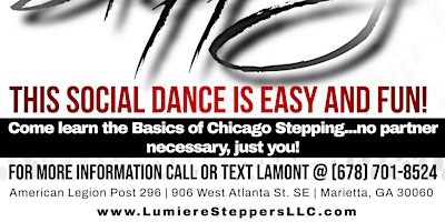 Imagem principal de Basics in Chicago Steppin' Classes at American Legion Post 296 on Fridays