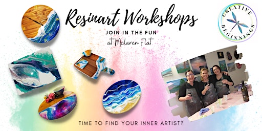 Resinart Workshop-Beginner friendly, master this sparkly medium here. primary image