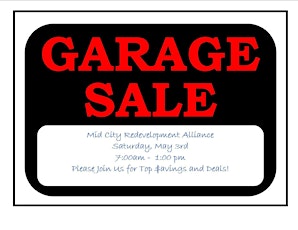 MCRA Garage Sale 2.0 primary image