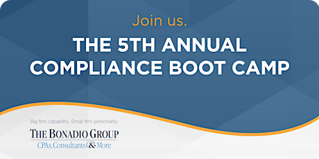 Rochester - 5th Annual Compliance Boot Camp primary image
