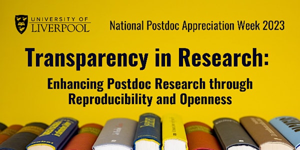 Postponed! Transparency: Enhancing Research through Reproducibility