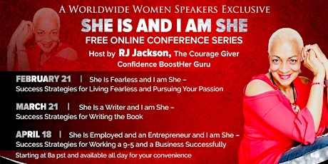 She Is and I am She - An Online Worldwide Women Speaker's Conference FREE E Book primary image