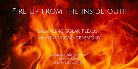 Hauptbild für Ignite your fire balancing solar plexus chakra cacao ceremony