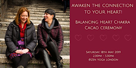 Opening up to love balancing heart chakra cacao ceremony primary image