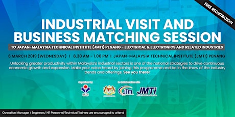 INDUSTRIAL VISIT AND BUSINESS MATCHING  SESSION primary image