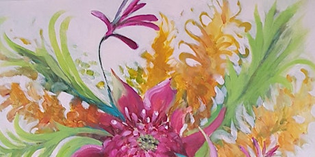 Acrylics Workshop with Kathy Karas - Big and bold flowers primary image