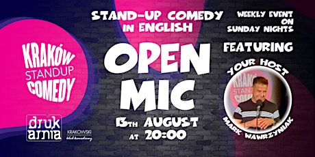 Standup Comedy in English- Open Mic @ Drukarnia primary image