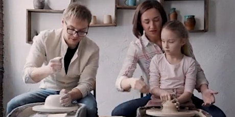 Make-a-Mug on a Pottery wheel for families