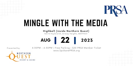 Imagen principal de PRSA Spokane Presents: Mingle with the Media