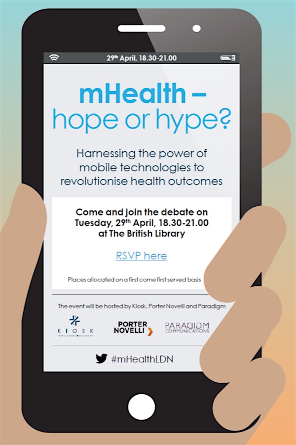 mHealth – Hope or Hype? (postponed, 3rd June)