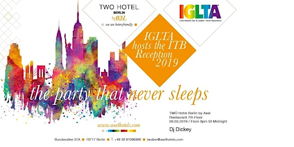 IGLTA and Axel Hotel LGBTQ+ Networking Reception at ITB Berlin