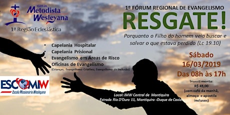 Imagem principal do evento I Fórum Regional de Evangelismo - RESGATE!