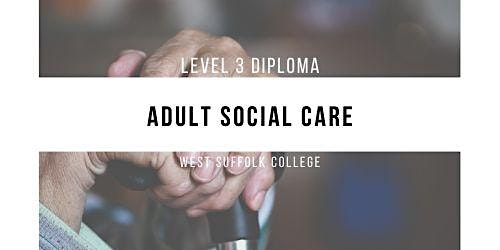 Imagem principal de Level 3 Diploma in Adult Social Care (23-24)