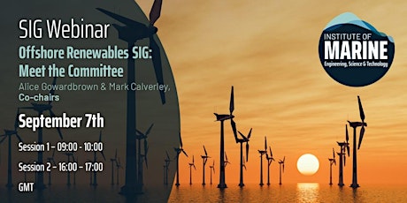 Hauptbild für Meet the Offshore Renewables SIG Committee