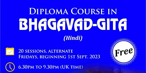 Imagem principal do evento Diploma Course in Bhagavad-Gita