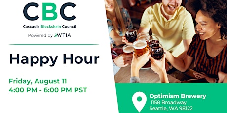 Imagen principal de Cascadia Blockchain Council Happy Hour