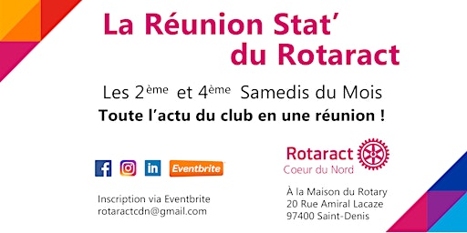 Imagen principal de La Réunion Stat' du Rotaract