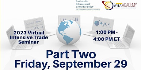 PART TWO - 9/29 - Afternoon Session -  2023 Virtual Intensive Trade Seminar primary image