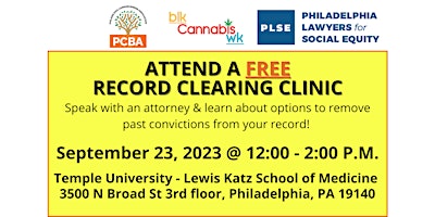 FREE Record Clearing Expungement Clinic at Black Cannabis Week