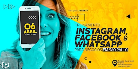 Imagem principal do evento Treinamento Instagram,Facebook e WhatsApp para Negócios - São Paulo