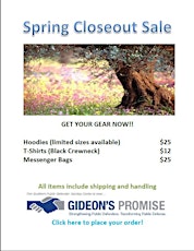 Gideon's Promise Closeout Sale! primary image