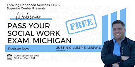Primaire afbeelding van Pass Your ASWB Social Work Exam, Michigan!