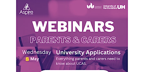 University Applications Webinar for Parents and Carers