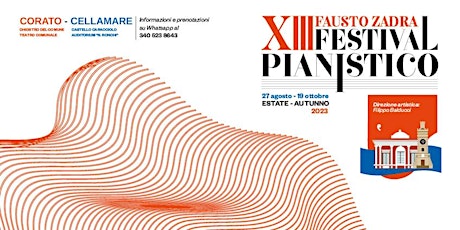 Immagine principale di XIII Festival Pianistico Fausto Zadra - Città di Corato 