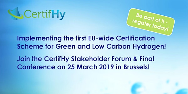 CertifHy Stakeholder Forum & Final Conference
