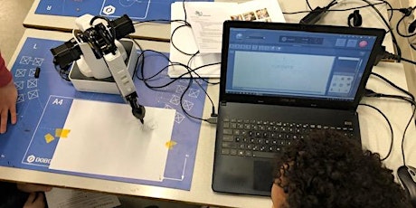 Primaire afbeelding van TechKicks! Dobot en Code Combat programmeren