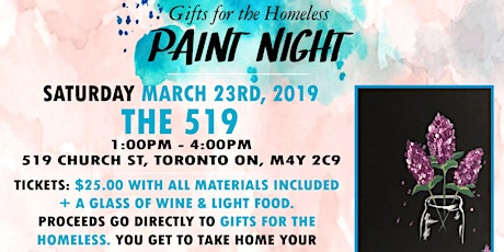 Gifts For The Homeless Paint Nite  primary image