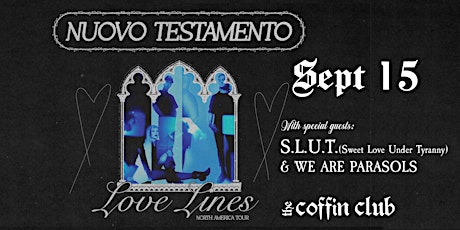Nuovo Testamento with guests: S.L.U.T.  + We Are Parasols primary image