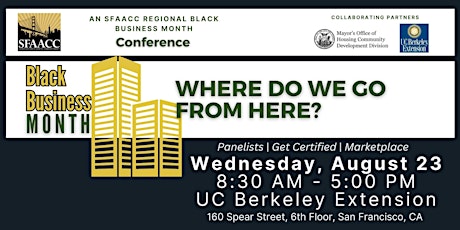 SFAACC Black Business Month Conference primary image