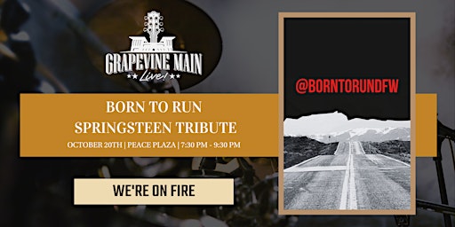 Grapevine Main LIVE! Featuring Born to Run |  A Springsteen Tribute primary image