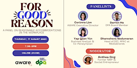 Imagen principal de For Good Reason: A Panel on Reasonable Accommodations in the Workplace