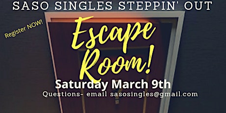 Escape Room: a SASO Steppin' Out Event primary image