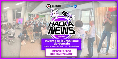 Imagen principal de CHARLEWOOD x RTBF : HackaNews 2, Le BootCamp du Journalisme 2.0
