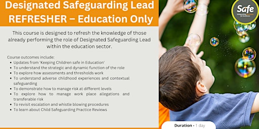 Designated Safeguarding Lead - REFRESHER (Education Only) primary image