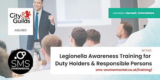 Imagen principal de City & Guilds Assured -  Legionella Training for Responsible Persons