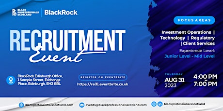 Recruitment Event with BlackRock primary image