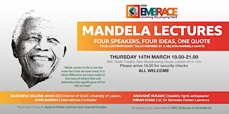 BBC Mandela Lectures primary image