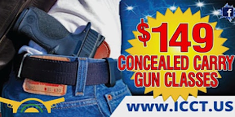 16 Hour Concealed Carry Class Saturday & Sunday 9:00 A.M. to 6:00 P.M. primary image