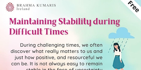 Maintaing Stability During Difficult Times primary image