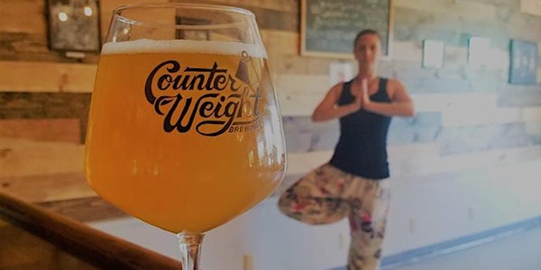 Find Your Balance at Counterweight Brewing (yoga then beer!) on March 16th