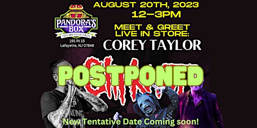 Corey Taylor Meet & Greet at Pandora's Box Toys & Collectibles!  primärbild