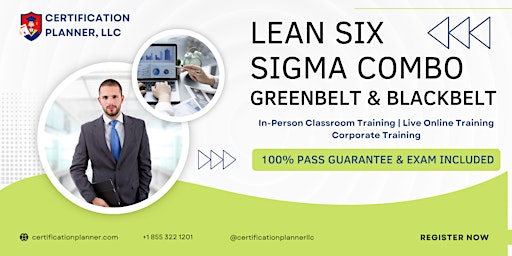 Imagem principal de New Lean Six Sigma Green & Black Belt Combo Certification - Dallas