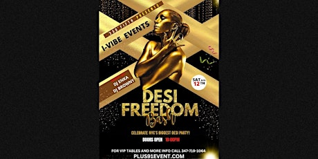 Imagem principal de India Independence Day Bollywood Party - Freedom Bash Desi Night @ 230 5TH