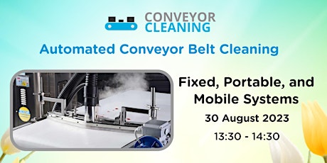 Spring Webinar: Automated Conveyor Belt Cleaning primary image